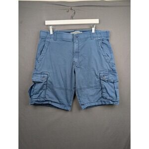 True Craft Mens Blue Cargo Shorts Size 36‎ Casual Utility Summer Outdoor